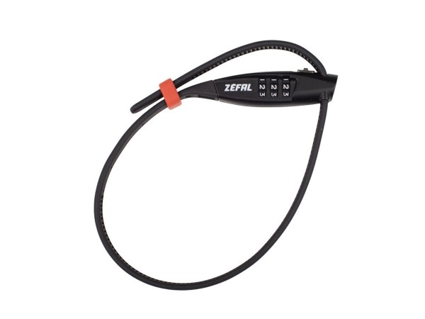 Zéfal Zip-Schloss K-Traz ZIP3 Zahlenkombination Länge 450mm Durchmesser 15 mm schwarz