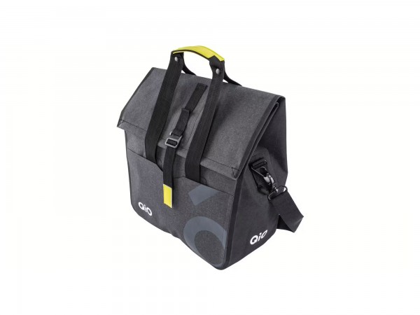 QiO VR-Gepäckträgertasche PINA 20 Liter incl. KLICKfix-Adapterplatte schwarz/anthrazit
