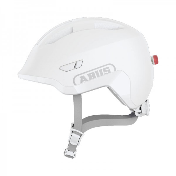 ABUS Helm Smiley 3.0 ACE LED pure white Gr. S 45-50cm Fahrradhelm Kinder Sicherheit