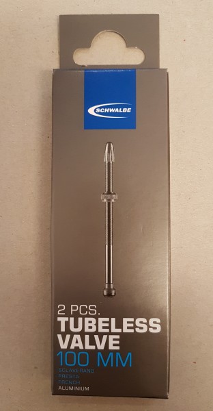 Schwalbe SV Tubelesss Ventil 100 mm Aluminium 2 Stück