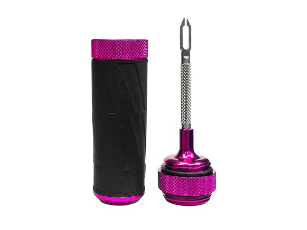 Muc Off Puncture Plug Tool Precision Tubeless Repair Capsule pink
