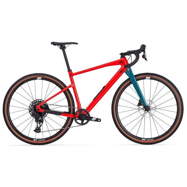 BMC URS TWO SRAM Apex AXS x SRAM X1 Eagle AXS NEON RED / DARK PETROL