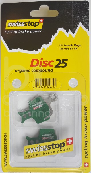 SwissStop Disc25 Bremsbelag Formula Mega, The One, R1, RX, RR1 Disc 25 brake pad