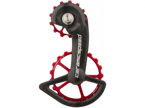 CeramicSpeed OSPW Coated Schaltungsrädchen für Shimano 9100 & R8000 Aluminium rot