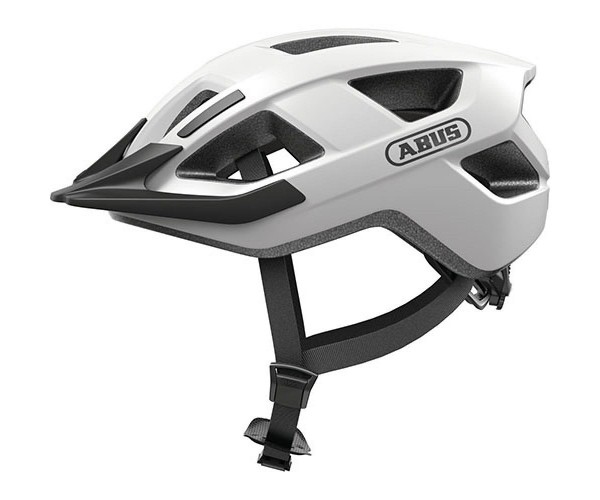 ABUS Helm Aduro 3.0 Gr. M 52-58cm polar white Fahrradhelm Road City Touring Trekking