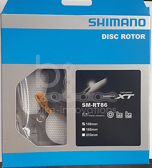 Shimano Bremsscheibe SM-RT86 160 mm 6-Loch für XT OVP ICE-Tech