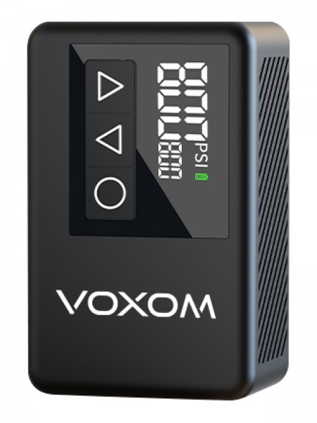 Voxom Elektrische Pumpe EPu2 120PSI 8,3bar digitale Anzeige USB C 108g schwarz