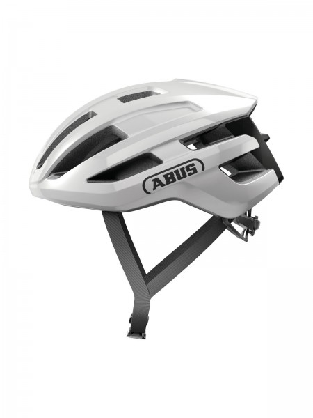 ABUS Helm Powerdome Gr. M 54-58cm shiny white Fahrradhelm Road Straße