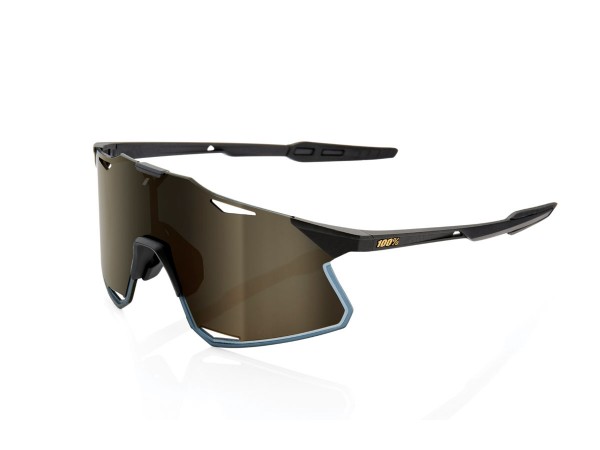 100% Hypercraft Sportbrille Mirror Lens Matte Black/ Soft Gold Mirror Lens Sonnenbrille