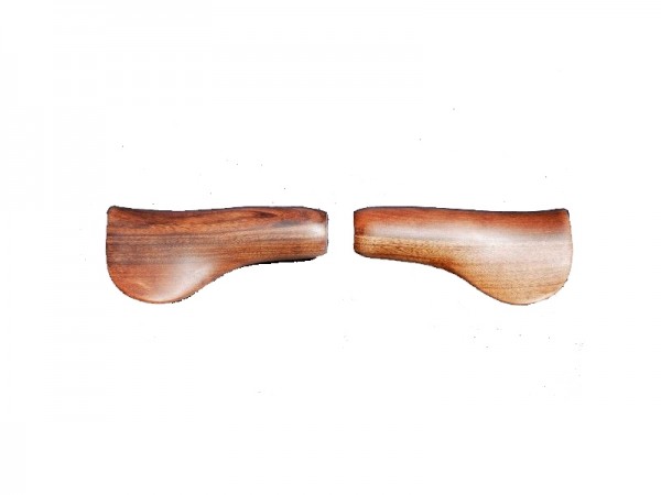 1 Paar VeloSpring Handgriffe aus echtem Nussbaumholz lang/lang