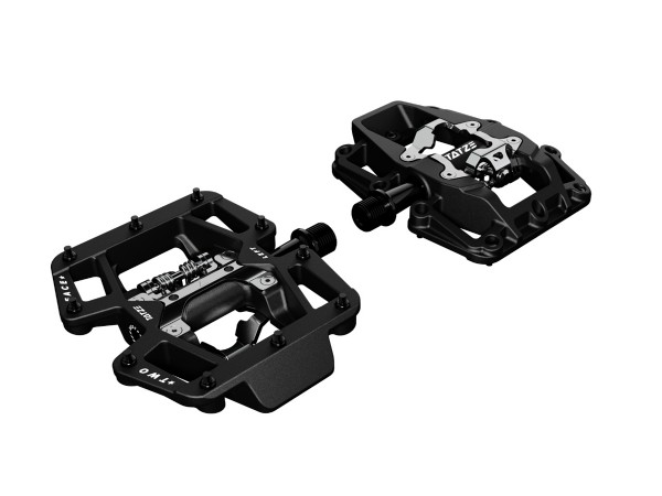 Tatze Pedal TWO-FACE Composite Plattform GFK Stahlachse 10 Pins schwarz 436g